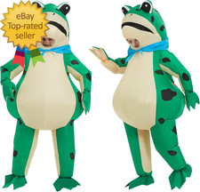 Funny Frog Outfit Inflatable Frog Costume Blow Up Cosplay Costume for