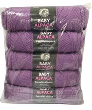 5 Baby Alpaca Peruvian Skein violet 95 Acrylic 5 Warm 154 Yards