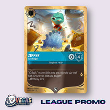 Zipper Tiny Helper 50/P3 League Promo Foil Wilds Unknown NM Disney Lorcana
