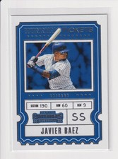 2020 Panini Contenders Winning Tickets #WT-8 Javier Baez