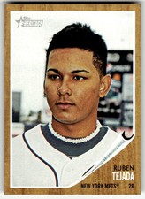 2011 Topps Heritage #256 Ruben Tejada New York Mets Baseball