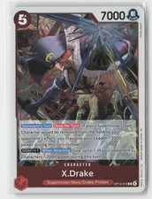 X.Drake OP14-016 Rare The Azure Sea's Seven One Piece Foil Near Mint