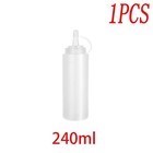 Large Squeeze Condiment Bottles with Nozzles Ketchup BBQ Sauces Olive Oil Bottle
