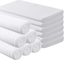 BBTO 12 Count Sublimation Cooling Towels Bulk for Sports 40" x 12", White 
