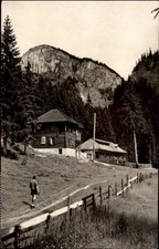 RPPC Cabana Scropoasa Busteni Romania vintage postcard m900