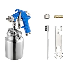 Uimoso Siphon Feed Air Paint Spray Gun with 1.8 mm Nozzle for Smooth Application