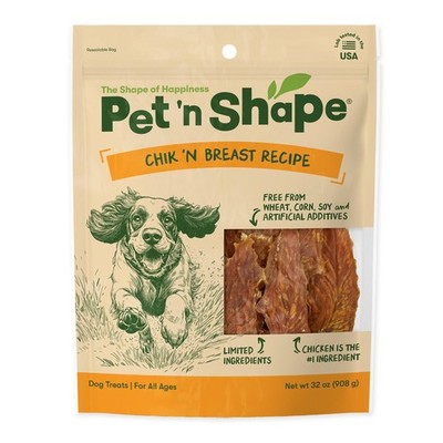 Pet 'n Shape Chik Breast Jerky Dog 2 Pound (Pack of 1), Treats