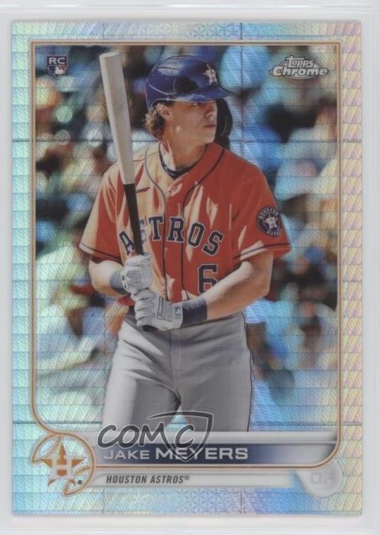 2022 Topps Chrome Prism Refractor Jake Meyers #114 Rookie RC 0ly5