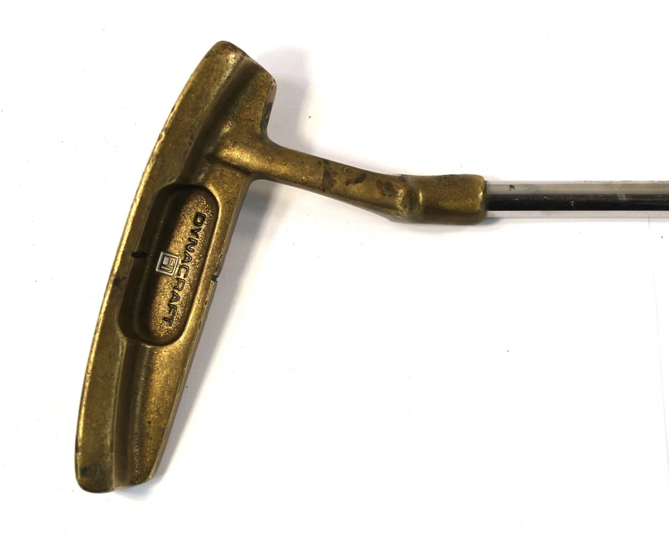 Dynacraft B-Series II Offset Putter Golf Club RH 35" Stainless Shaft Brass Head - Image 4 of 4