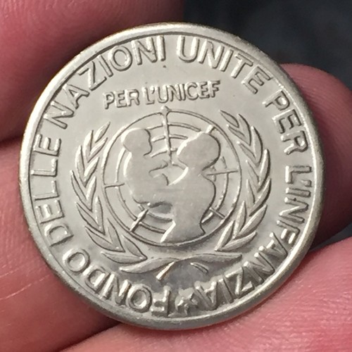 1976 UNICEF per l'infanzia Bolero Teletutto Festivalbar verona Gettone token