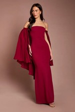 Coast Burgundy Maxi Dress Womens Black Tie Dresses