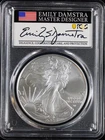 2024 Silver Eagle PCGS MS70 Damstra Signed First Day of Issue