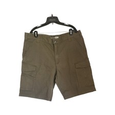Carhartt Rigby Canvas Cargo Shorts Mens 40 Relaxed Fit Olive Green Stretch