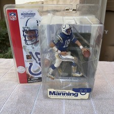 McFARLANE SPORTSPICKS NFL SERIES 4 PEYTON MANNING BLUE JERSEY VARIANT !!!