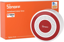 SONOFF Indoor Zigbee Siren Security Alarm 105dB Sound‑Light Burglar Remote Alert