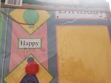 BIRTHDAY Happy Surprise Cupcake 12 x 12 K Co Premade Scrapbook Designed Pages