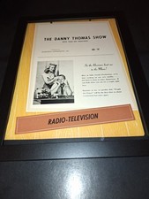 Danny Thomas Show And People Are Funny Rare Original CBS 1957 Promo Ad Framed