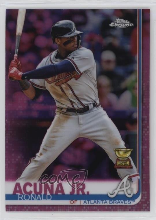2019 Topps Chrome Pink Refractor Ronald Acuna Jr Ronald Acuña Jr #117 i6e