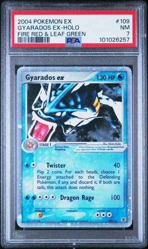 POKEMON 2004 GYARADOS EX-HOLO EX FIRE RED & LEAF GREEN #109 PSA 7
