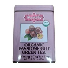 BREW LA LA TEA ORGANIC Passionfruit GREEN TEA  50 Strings And Tea Bags