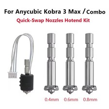 Hardened Steel Nozzle Quick-Swap Nozzle Hotend Kit For Anycubic Kobra3 Max/Combo