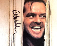 Jack Nicholson Signed (THE SHINING) 8x10" Authentic Autograph GENUINE  w/COA