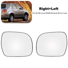 1Pair Side Wing Mirror Heated Glass for Lexus RX300 350 RX400h 2003-2008 L+R New