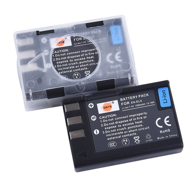 DSTE Replacement for 2 Pack EN-EL9 EN EL9 Li-ion Battery Compatible Nikon D40
