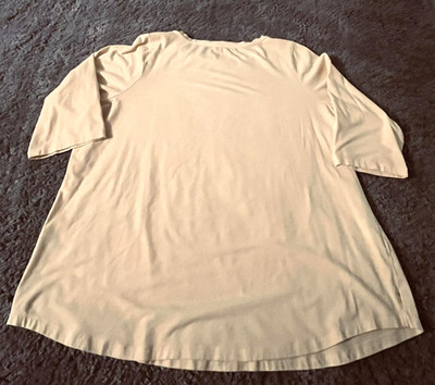 Womens 2X Yellow Tunic Top Cozycore Capsule Wardrobe Relaxed Fit Minimalist Soft