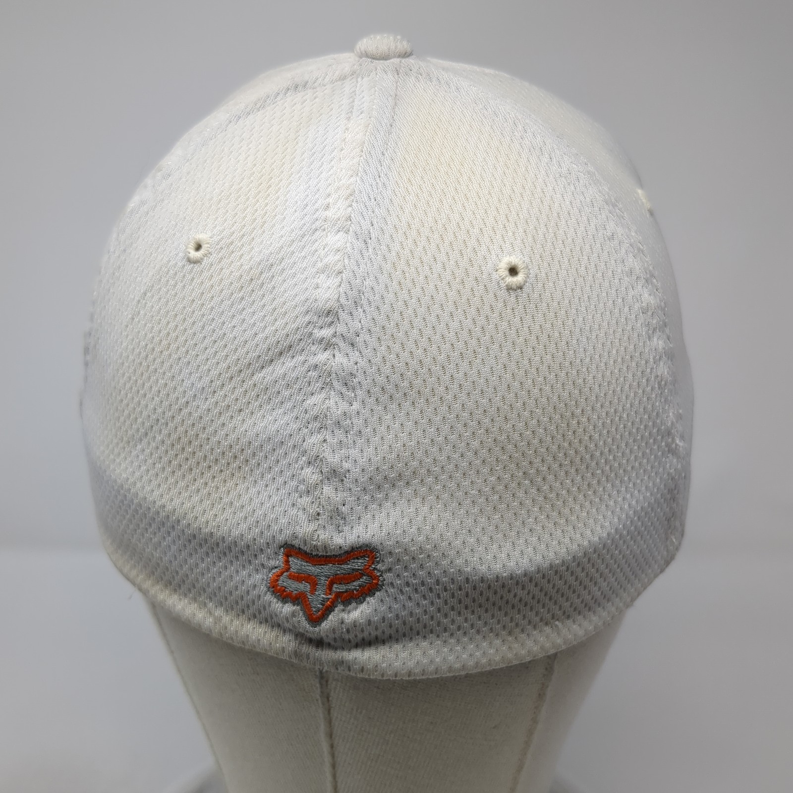 Fox Fitted Baseball Hat White Medium Embroidered … - image 6