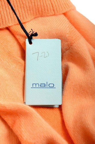 Maglione pullover girocollo Malo uomo grigio 100% cashmere US M IT 50 - Foto 9 di 9