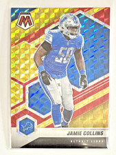 2021 Panini Mosaic Choice Fusion Red & Yellow Prizm /80 Jamie Collins #78 FB25