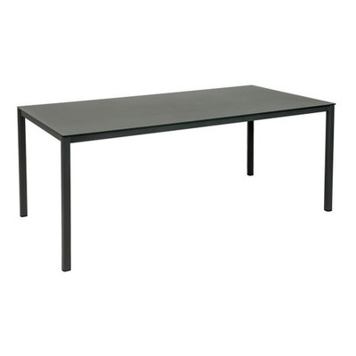Tisch Grenada comfort 180x75x90cm Gestell Edelstahl anthrazit Tischplatte Glas