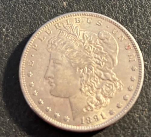 1891-S Morgan Silver Dollar  90% US Coin Super Clean AU
