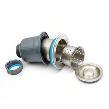 Kitchen Sink Stainless Steel Drain Assembly Kit for 3-1/2-inch Sink Opening S...