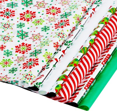 Weihnachtsgeschenkpapier 50x50cm 150 Stück