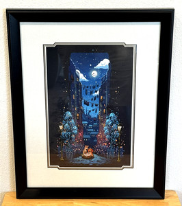 DIsney Josey Tsao "What A Beautiful Night" Lady & The Tramp Framed Print Litho