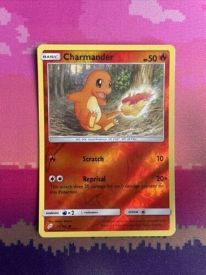Pokemon Karte Charmander Team Up Reverse Holo Common 11/181 Near Mint