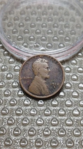 1912 D Lincoln Wheat Cent Penny Fine Corrosion                              D049