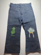 These JC Penney kids embroidered jeans date to the late 1970s very early 1980s.