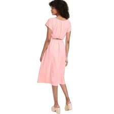 NWT Universal Thread Cut Out Back Midi Dress in Pink Parasol Size XL