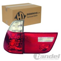 Diederichs HD Tuning RÜCkleuchten Klarglas ROT Weiß Passend FüR BMW X5 | 1290095