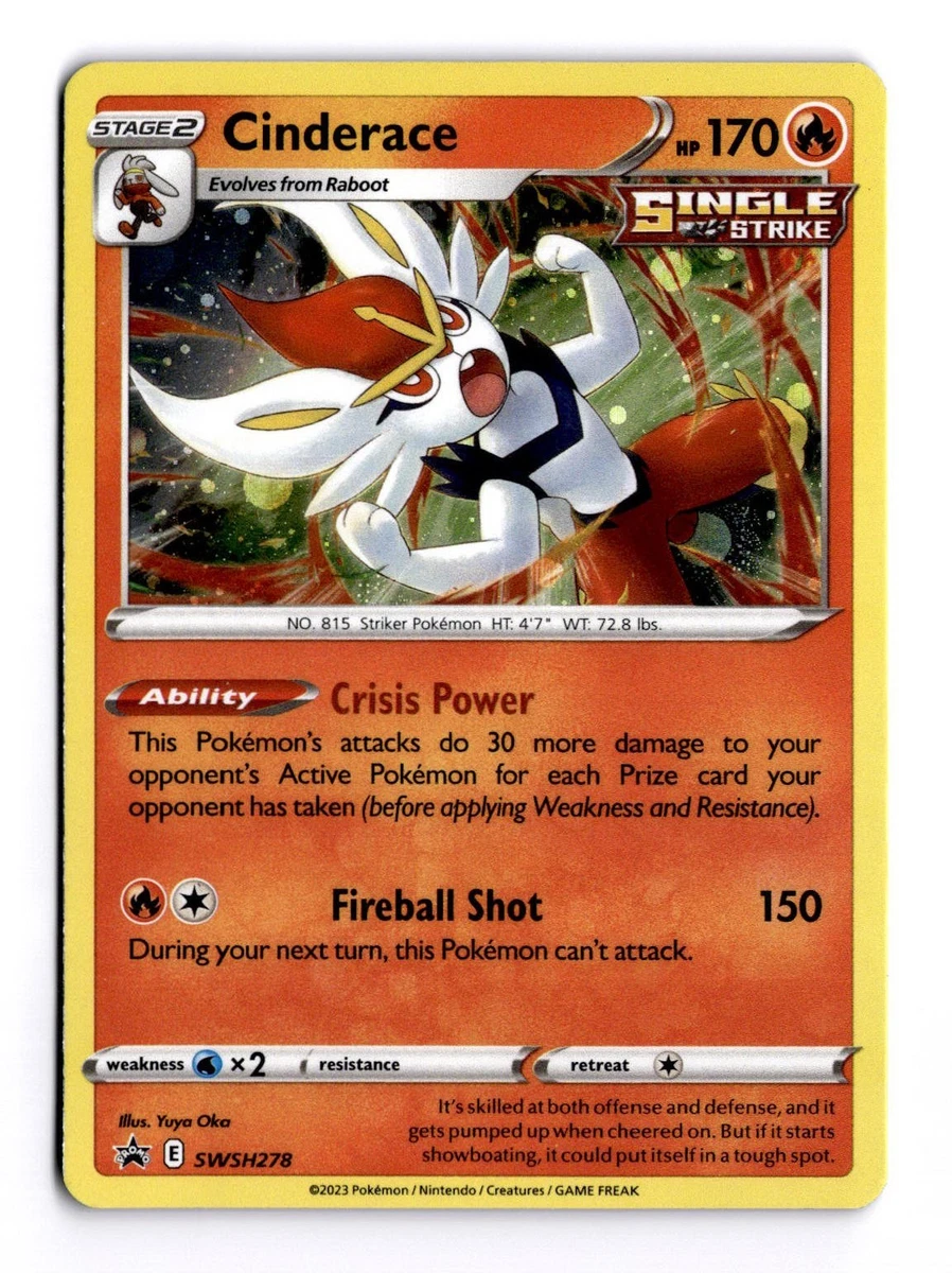 cinderace pokemon card price - ex 157/142 - Stellar Crown Weakness Water 2 Resistance None None Retreat Cost Cinderace #28 Prices | Pokemon