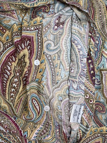 2 Noble Excellence Paisley King Pillow Shams - Picture 6 of 7