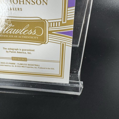 Magic Johnson 2022-23 Panini Flawless #ES-MGJ Enshrined Signature Auto /25 - Bild 9 von 10
