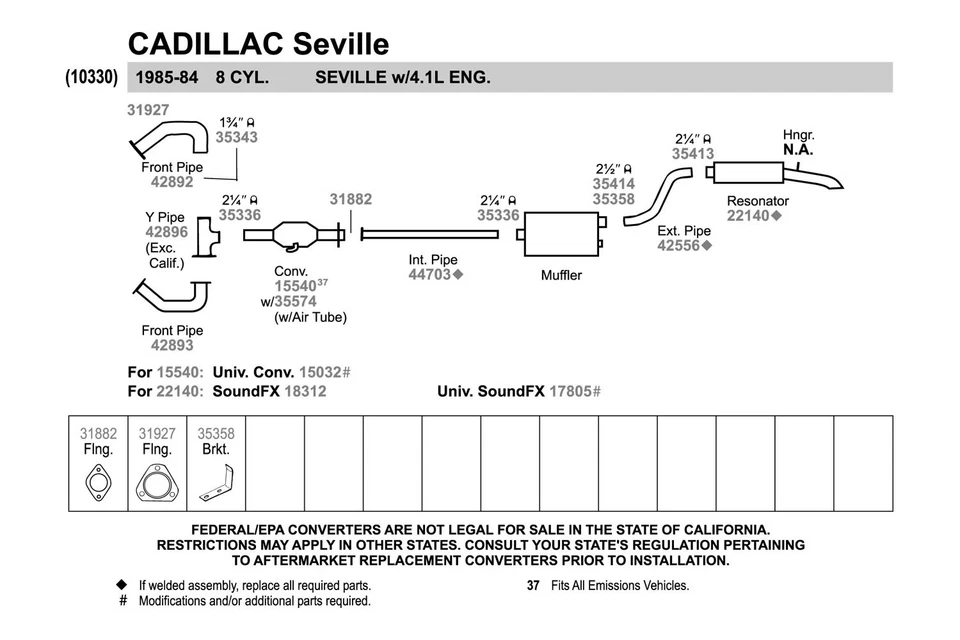 For Ford Mustang 1965-1966 Walker 35343 Heavy Duty Steel Natural U-Bolt Clamp Foto 2 de 4