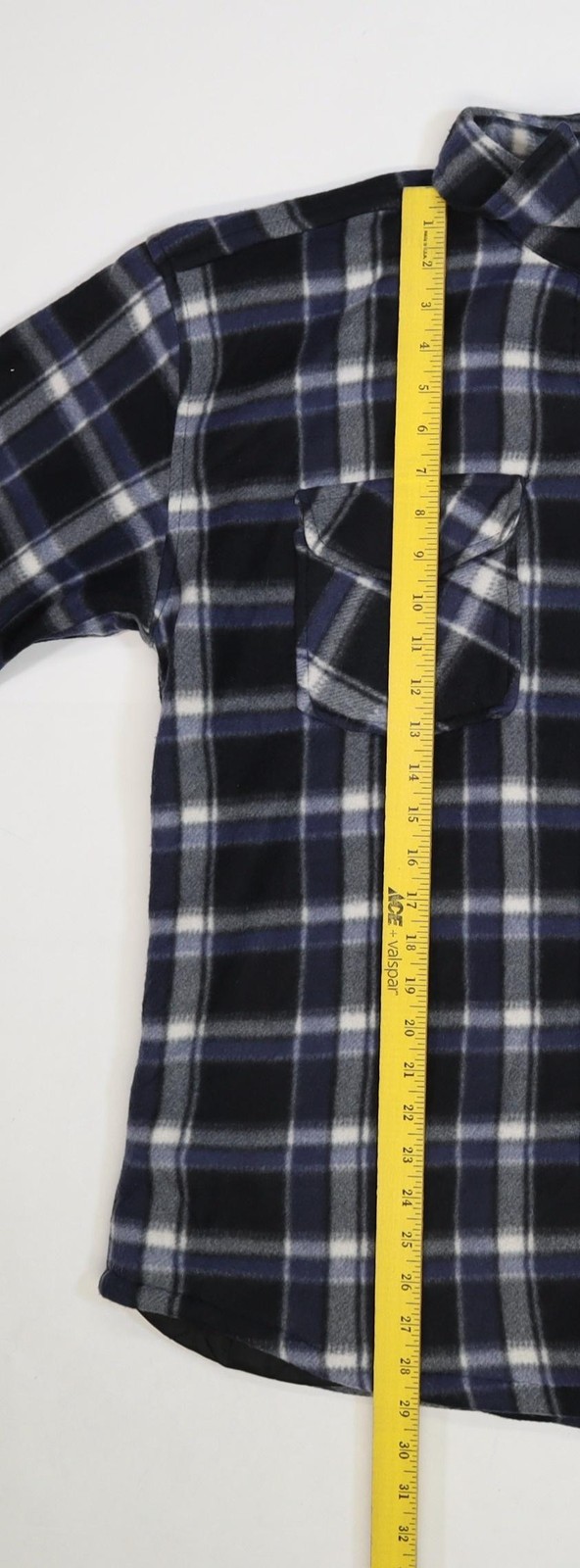 Rugged Point Jacket Mens Large Blue Plaid Sherpa Lined Flannel Workwear Warm - second product detail image