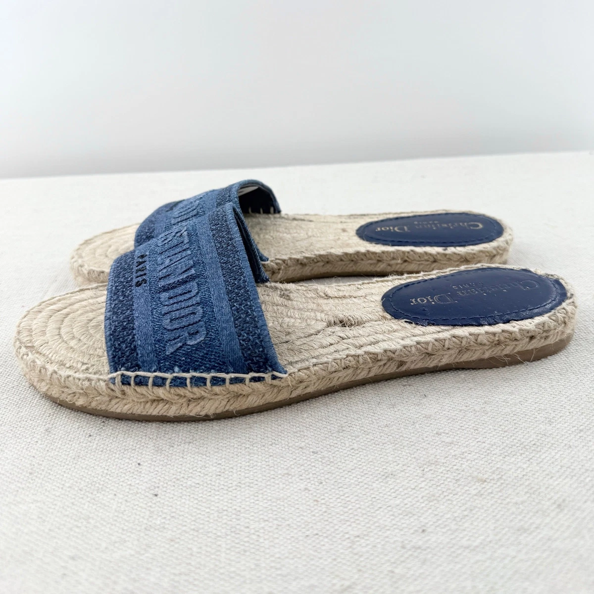 Dior Flat (Under 1 in) Solid Sandals for Women for sale | eBay