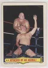1986 Scanlens/Topps WWF Ringside Action George The Animal Steele #37 0f4i