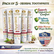 Maharishi Ayurveda Ayurdent Classic Toothpaste 75g Herbal Oral Care Pack 5